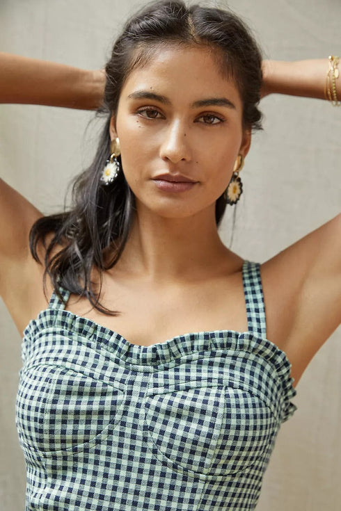 Gingham Sweetheart Tank Top